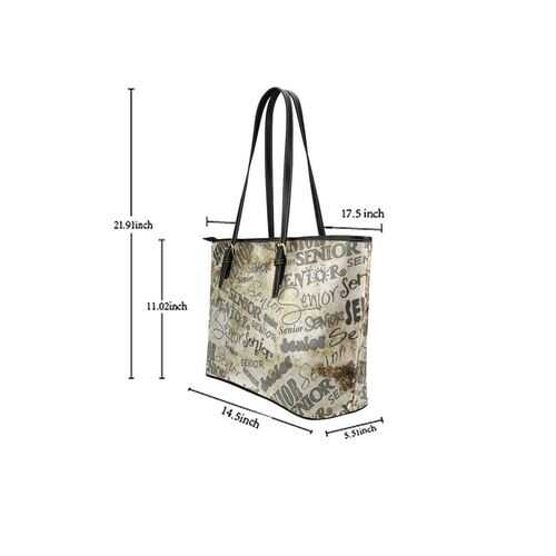 Tote Bags, Senior Graphic Text Grunge Style Bag - purse-at-0105