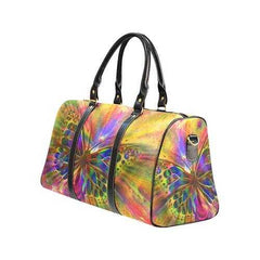 Travel Bags, Radiant Butterfly Style Adjustable Black Handle Zip Close Bag - purse-at-0105