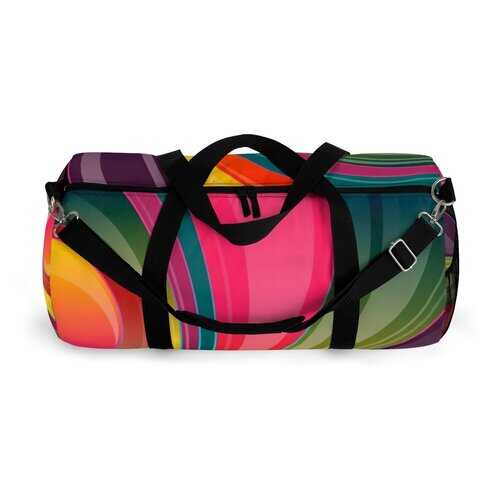 Duffel Bags, Colorful Swirl Style Bag - purse-at-0105