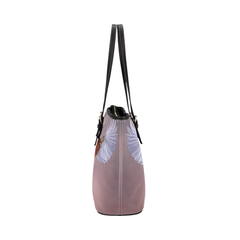 Tote Bags, White And Orange Hummingbird Purple Style Bag - purse-at-0105