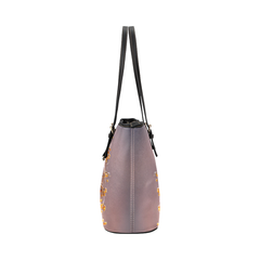 Tote Bags, White And Orange Hummingbird Purple Style Bag - purse-at-0105
