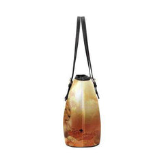 Tote Bags, Brown Autumn Lion And Lioness Style Leather Bag - purse-at-0105