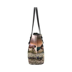 Tote Bags, Brown And Black Wild Horses Style Tote Bag - purse-at-0105