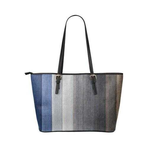Multicolored Wood Slat Style Tote Bag - purse-at-0105