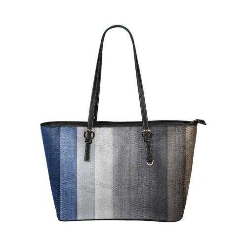 Multicolored Wood Slat Style Tote Bag - purse-at-0105