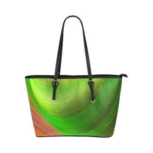 Gradient Style Pink Green Tote Bag - purse-at-0105