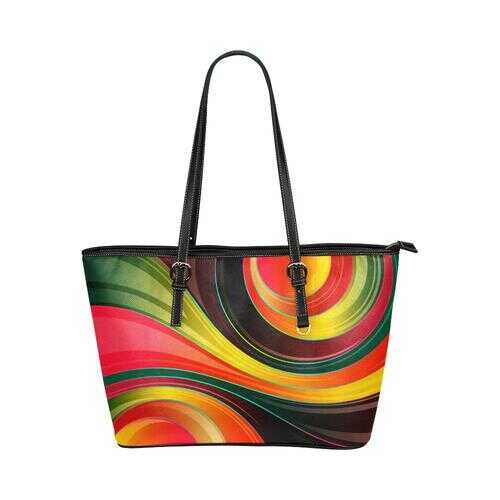 Tote Bags, Colorful Circular Swirl Style Bag - purse-at-0105