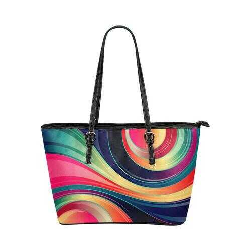 Tote Bags, Colorful Circular Swirl Style Bag - purse-at-0105