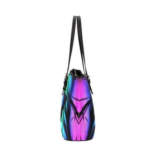 Tote Bags, Purple And Black Blue Butterfly Style Tote Bag - purse-at-0105