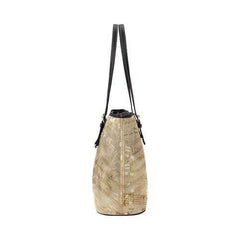 Tote Bags, Tan Musical Notes Design Tote Bag - purse-at-0105
