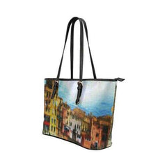 Colorful Architecture Style Shoulder Tote Bag - purse-at-0105