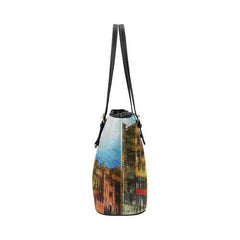 Colorful Architecture Style Shoulder Tote Bag - purse-at-0105