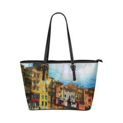 Colorful Architecture Style Shoulder Tote Bag - purse-at-0105