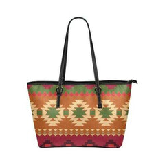 Tote Bags, Brown Geometric Style Bag - purse-at-0105
