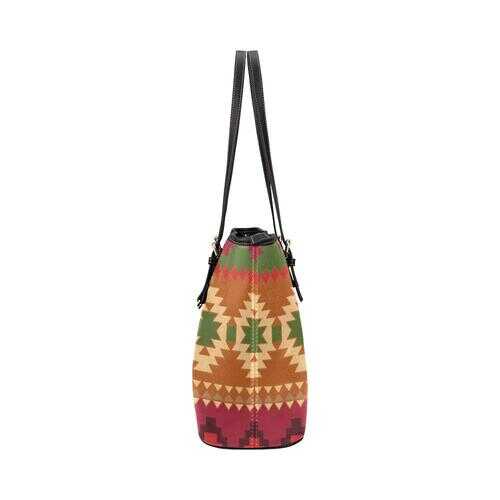 Tote Bags, Brown Geometric Style Bag - purse-at-0105