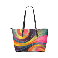 Colorful Circular Geometric Style Tote Bag - purse-at-0105