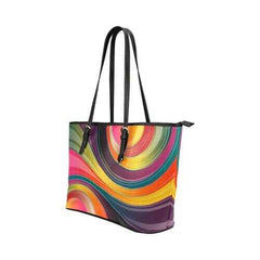 Colorful Circular Geometric Style Tote Bag - purse-at-0105