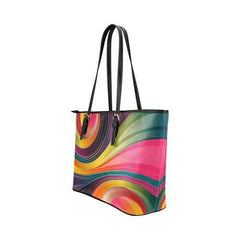 Colorful Circular Geometric Style Tote Bag - purse-at-0105
