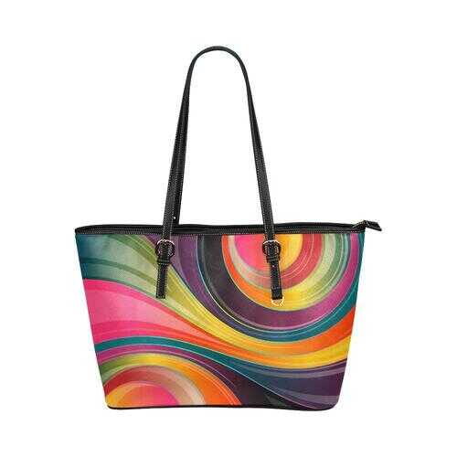Colorful Circular Geometric Style Tote Bag - purse-at-0105
