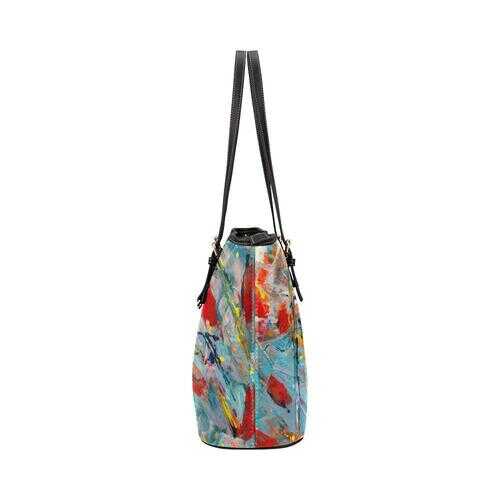 Colorful Abstract Paint Print Design Tote Bag - purse-at-0105