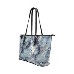 Tote Bags, Gray And White Marble Style Bag - purse-at-0105
