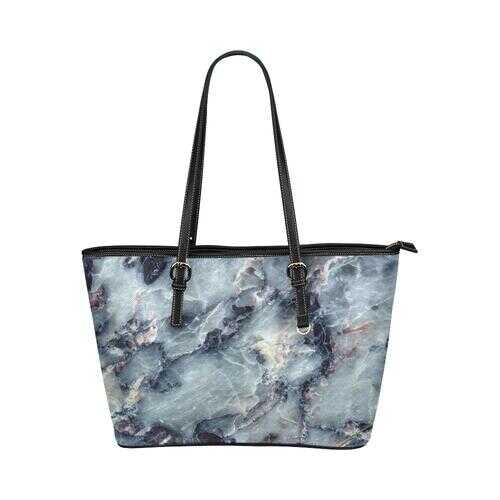 Tote Bags, Gray And White Marble Style Bag - purse-at-0105
