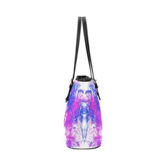 Tote Shoulder Bag With Abstract Paint Splatter Design - purse-at-0105