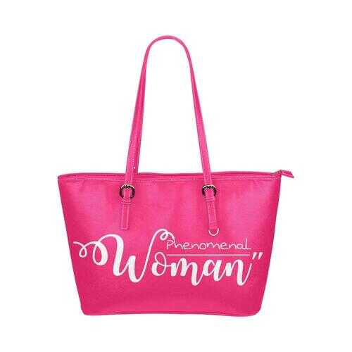 Phenomenal Woman Pink Tote Bag - purse-at-0105
