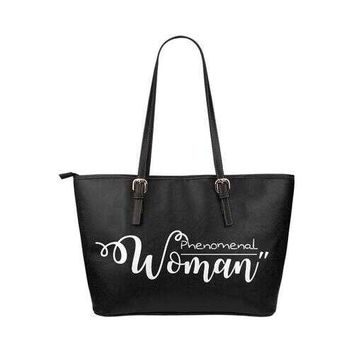 Phenomenal Woman Black Tote Bag - purse-at-0105