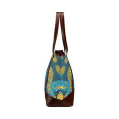 Tote Bags, Tribal Blue Style Large Tote Bag - purse-at-0105