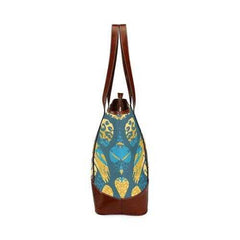 Tote Bags, Tribal Blue Style Large Tote Bag - purse-at-0105