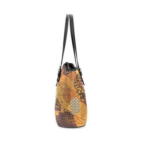 Tote Bags, Brown Geometric Style Tote Bag - purse-at-0105