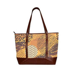Tote Bags, Brown Autumn Style Large Tote Bag - purse-at-0105