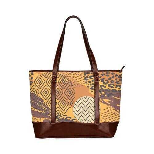Tote Bags, Brown Autumn Style Large Tote Bag - purse-at-0105