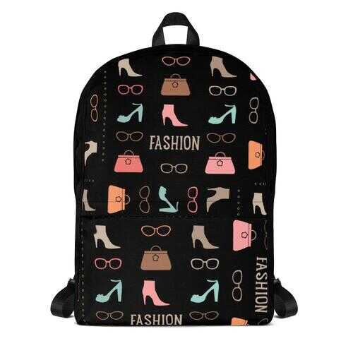 Backpacks, Fashion Me Fabulous Black Backpack Bag - purse-at-0105