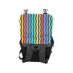 Backpacks, Vertical Rainbow Stripes Style Backpack Bag - purse-at-0105