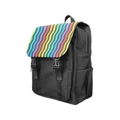 Backpacks, Vertical Rainbow Stripes Style Backpack Bag - purse-at-0105