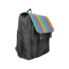 Backpacks, Vertical Rainbow Stripes Style Backpack Bag - purse-at-0105