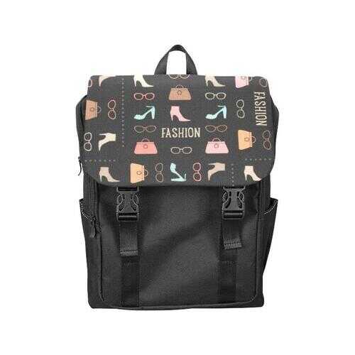 Backpacks, Half-Flap Fashion Me Fabulous Style Backpack Bag - purse-at-0105