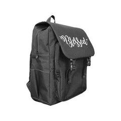Backpacks, Blessed Graphic Text Black Backpack Bag - purse-at-0105