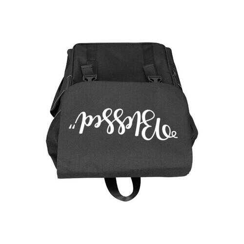 Backpacks, Blessed Graphic Text Black Backpack Bag - purse-at-0105