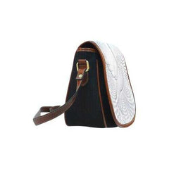 Crossbody Bags, White Dove Style Saddle Bag - purse-at-0105