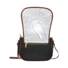 Crossbody Bags, White Dove Style Saddle Bag - purse-at-0105
