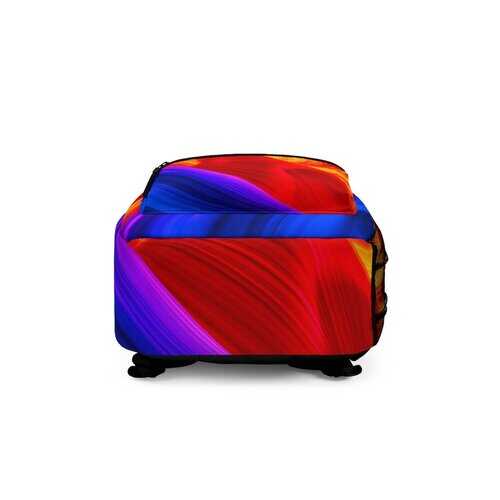 Backpacks, Colorful Fluid Swirl Style Backpack Bag - purse-at-0105