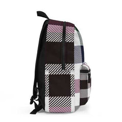 Backpacks, Grid Flannel Print Style Backpack Bag - purse-at-0105