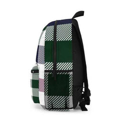 Backpacks, Grid Flannel Print Style Backpack Bag - purse-at-0105