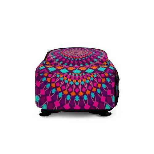 Backpacks, Kaleidoscope Style Backpack Bag - purse-at-0105