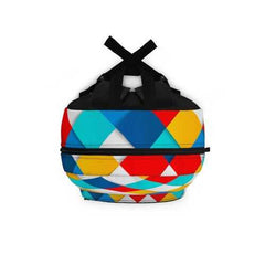 Backpacks, Colorful Square Grid Style Backpack Bag - purse-at-0105