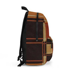 Backpacks, Brown Checker Style Backpack Bag - purse-at-0105
