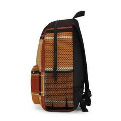 Backpacks, Brown Checker Style Backpack Bag - purse-at-0105